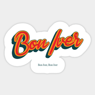 Bon Iver Sticker